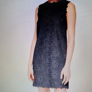 Beautiful Lace Kate Spade Sleeveless Dress with Flower Patterned Lacing